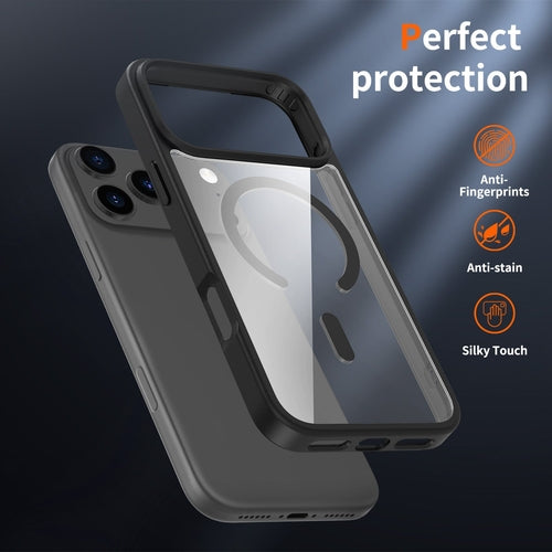 Funda mate antihuella con MagSafe para iPhone 17 Pro en color negro